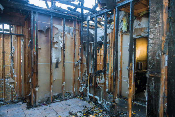 Professional Fire Damage Assessment technician working in Hanover, OH